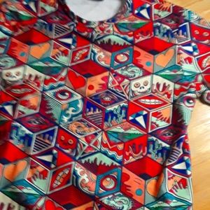 Unique handmade pandoras box long sleeve shirt hand stitched in Poland size L